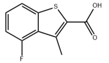 4-氟-3-甲基苯并[b]噻吩-2-羧酸,4-Fluoro-3-methylbenzo[b]thiophene-2-carboxylic acid