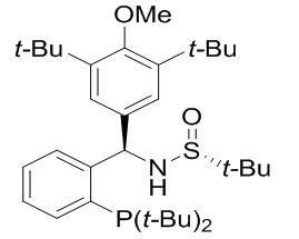 [S(R)]-N-[(R)-[3,5-二叔丁基-4-甲氧基苯基][2-(二叔丁基膦)苯基]甲基]-2-叔丁基亚磺酰胺,[S(R)]-N-[(R)-[3,5-Bis(1,1-dimethylethyl)-4 methoxyphenyl][2-(di-tert-butylphosphino)phenyl]methyl]-2-methyl-2-propanesulfinamide