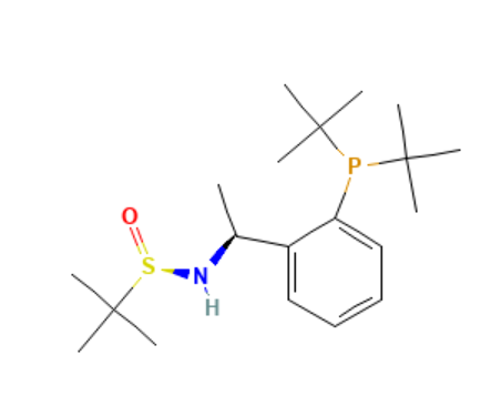 [S(R)]-N-[(S)-1-[2-(二叔丁基膦)苯基]乙基]-2-叔丁基亚磺酰胺,[S(R)]-N-[(S)-1-[2-(Di-tert-butylphosphanyl)phenyl]ethyl]-2-methyl-2-propanesulfinamide