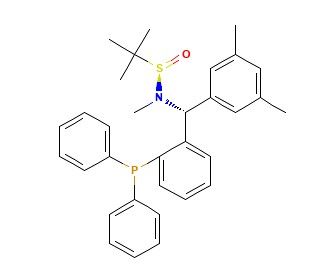 [S(R)]-N-[(R)-(3,5-二甲基苯基)[2-(二苯基膦)苯基]甲基]-N-甲基-2-叔丁基亞磺酰胺,[S(R)]-N-[(R)-(3,5-Dimethylphenyl)[2-(diphenylphosphino)phenyl]methyl]-N,2-dimethyl-2-propanesulfinamide
