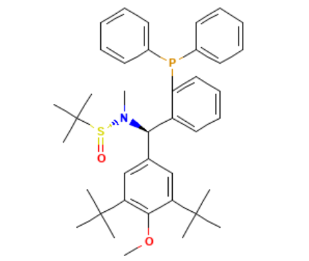 [S(R)]-N-[(R)-[3,5-二叔丁基-4-甲氧基苯基][2-(二苯基膦)苯基]甲基]-N-甲基-2-叔丁基亚磺酰胺,[S(R)]-N-[(R)-[3,5-Bis(1,1-dimethylethyl)-4-methoxyphenyl][2-(diphenylphosphino)phenyl]methyl]-N,2-dimethyl-2-propanesulfinamide