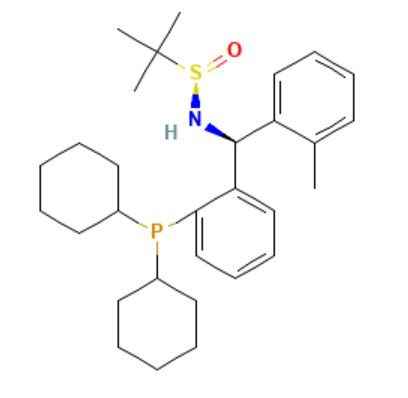 [S(R)]-N-[(S)-(2-甲基苯基)[2-(二環(huán)己基膦)苯基]甲基]-2-叔丁基亞磺酰胺,[S(R)]-N-[(S)-(2-Methylphenyl)[2-(dicyclohexylphosphino)phenyl]methyl]-2-methyl-2-propanesulfinamide