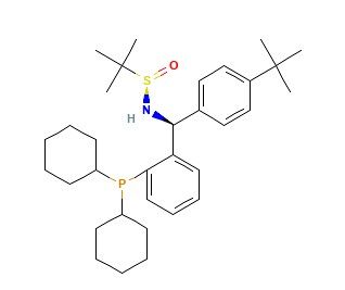 [S(R)]-N-[(S)-(4-叔丁基苯基)[2-(二環(huán)己基膦)苯基]甲基]-2-叔丁基亞磺酰胺,[S(R)]-N-[(S)-(4-(tert-Butyl)phenyl)[2-(dicyclohexylphosphino)phenyl]methyl]-2-methyl-2-propanesulfinamide