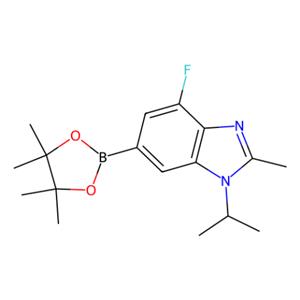 4-氟-1-异丙基-2-甲基-6-硼酸频哪醇酯基-1H-苯并[d]咪唑,4-Fluoro-1-isopropyl-2-methyl-6-(4,4,5,5-tetramethyl-1,3,2-dioxaborolan-2-yl)-1H-benzo[d]imidazole