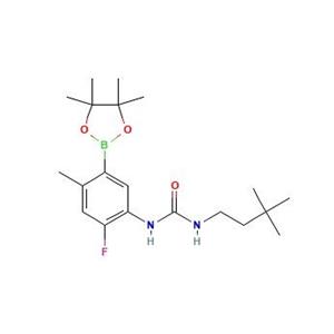 aladdin 阿拉丁 D587286 1-(3,3-二甲基丁基)-3-(2-氟-4-甲基-5-(4,4,5,5-四甲基-1,3,2-二氧硼杂环戊烷-2-基)苯基)脲 1454682-74-6 97%
