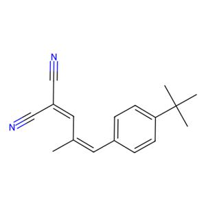 aladdin 阿拉丁 T162497 反-2-[3-(4-叔丁基苯基)-2-甲基-2-亚丙烯基]丙二腈 300364-84-5 98%