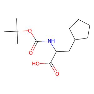 aladdin 阿拉丁 S174228 (2S)-2-{[[(叔丁氧基)羰基]氨基} -3-环戊基丙酸 143415-31-0 97%