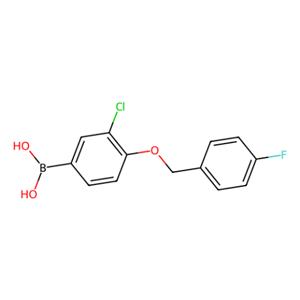 aladdin 阿拉丁 C186938 3-氯-4-(4'-氟苄氧基)苯基硼酸(含不同量的酸酐) 849062-39-1 98%