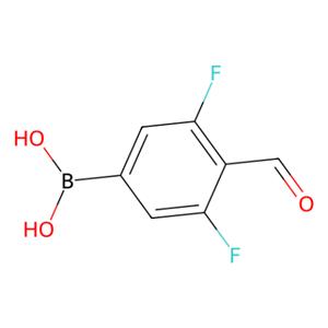 3,5-二氟-4-甲酰基苯基硼酸(含有数量不等的酸酐),3,5-Difluoro-4-formylphenylboronic acid(contains varying amounts of Anhydride)