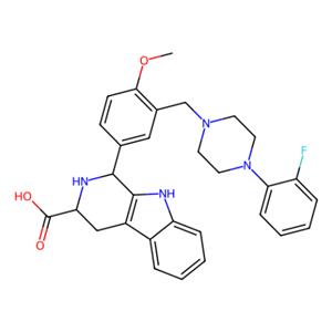 aladdin 阿拉丁 C287700 (1S，3S)-1-[3-[[4-(2-氟苯基)哌嗪-1-基]甲基] -4-甲氧基苯基] -2,3,4,9-四氢-1H-吡啶基[3， 4-b]吲哚-3-羧酸 1137264-00-6 ≥97%(HPLC)