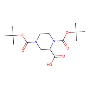 aladdin 阿拉丁 R182094 (R)-1-N-BOC-4-N-BOC-哌嗪-2-甲酸 173774-48-6 97%