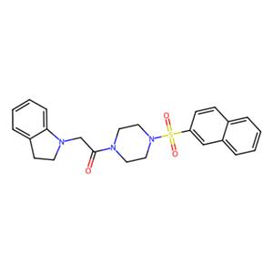 aladdin 阿拉丁 D426579 2-(2，3-二氢-1H-吲哚-1-基)-1-[4-萘-2-磺酰基)哌嗪-1-基]乙酮 871096-98-9 10mM in DMSO