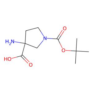 aladdin 阿拉丁 A177709 3-氨基-1-[(叔丁氧基)羰基]吡咯烷-3-羧酸 862372-66-5 97%