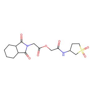WAY-299359,[2-[(1,1-dioxothiolan-3-yl)amino]-2-oxoethyl] 2-(1,3-dioxo-3a,4,5,6,7,7a-hexahydroisoindol-2-yl)acetate