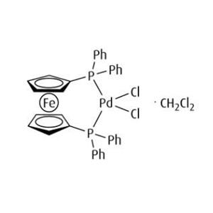 aladdin 阿拉丁 B294594 [1,1'-双(二-苯基膦基)二茂铁]氯化钯(II),二氯甲烷复合物(1:1) 95464-05-4 99.3% metals basis