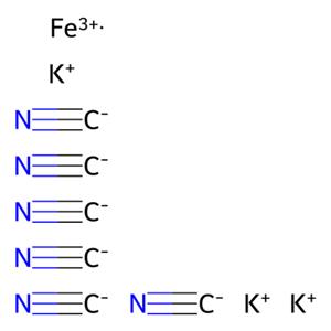 六氰基鐵酸鉀(III),Potassium hexacyanoferrate(III)