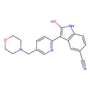 aladdin 阿拉丁 A126905 2-羟基-3-[5-[(吗啉-4-基)甲基]吡啶-2-基]-1H-吲哚-5-甲腈(AZD1080) 612487-72-6 ≥98%