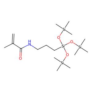 aladdin 阿拉丁 M463023 3-甲基丙烯酰胺丙基三（三甲基甲硅烷氧基）硅烷 115257-95-9 95%, 含稳定剂4-Methoxyphenol