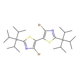 aladdin 阿拉丁 D155425 4,4'-二溴-2,2'-双(三异丙基甲硅烷基)-5,5'-二噻唑 1223559-98-5 98%