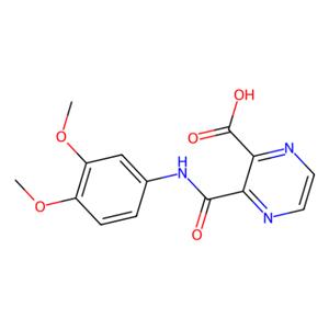 aladdin 阿拉丁 D589875 3-((3,4-二甲氧基苯基)氨基甲酰基)吡嗪-2-羧酸 685117-25-3 97%