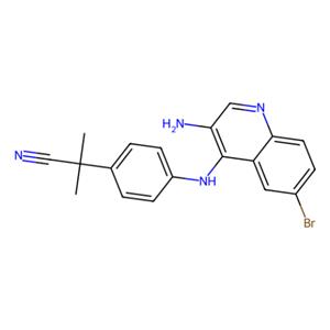 2-（4-（（3-氨基-6-溴喹啉-4-基）氨基）-苯基）-2-甲基丙腈,2-(4-((3-Amino-6-bromoquinolin-4-yl)amino)-phenyl)-2-methylpropanenitrile