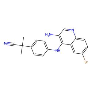 aladdin 阿拉丁 A336858 2-（4-（（3-氨基-6-溴喹啉-4-基）氨基）-苯基）-2-甲基丙腈 915019-52-2 97％