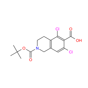 2-（叔丁氧基羰基）-5,7-二氯-1,2,3,4-四氢异喹啉-6-羧酸,2-(tert-butoxycarbonyl)-5,7-dichloro-1,2,3,4-tetrahydroisoquinoline-6-carboxylic acid