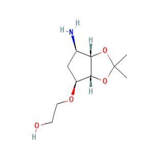2-[[(3aR,4S,6R,6aS)-6-氨基四氢-2,2-二甲基-4H-环戊烯并-1,3-二氧杂环戊烷-4-基]氧基]乙醇,2-(((3aR,4S,6R,6aS)-6-Amino-2,2-dimethyltetrahydro-3aH-cyclopenta[d][1,3]dioxol-4-yl)oxy)ethanol