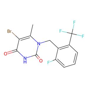 5-溴-1-{[[2-氟-6-(三氟甲基)苯基]甲基} -6-甲基-1,2,3,4-四氢嘧啶-2,4-二酮,5-bromo-1-{[2-fluoro-6-(trifluoromethyl)phenyl]methyl}-6-methyl-1,2,3,4-tetrahydropyrimidine-2,4-dione