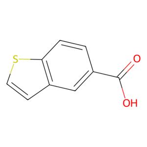 aladdin 阿拉丁 B182661 1-苯并噻吩-5-羧酸 2060-64-2 97%