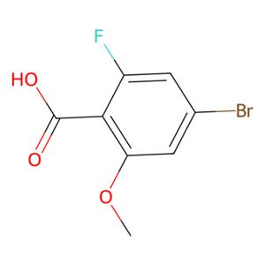 aladdin 阿拉丁 B191004 4-溴-2-氟-6-甲氧基苯甲酸 1472104-49-6 97%
