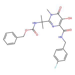 [1-[4-[[(4-氟苄基)氨基]羰基]-5-羟基-1-甲基-6-氧代-1,6-二氢嘧啶-2-基]-1-甲基乙基]氨基甲酸苄酯,Benzyl [1-[4-[[(4-fluorobenzyl)amino]carbonyl]-5-hydroxy-1-methyl-6-oxo-1,6-dihydropyrimidin-2-yl]-1-methylethyl]carbamate