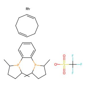 （-）-1,2-双（（2R，5R）-2,5-二甲基膦基）苯（1,5-环辛二烯）三氟甲磺酸铑（I）,(-)-1,2-Bis((2R,5R)-2,5-dimethylphospholano)benzene(1,5-cyclooctadiene)rhodium(I)trifluoromethanesulfonate