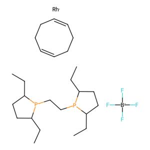 aladdin 阿拉丁 B282841 1,2-双（（2R，5R）-2,5-二乙基膦基乙烷）乙烷（环辛二烯）四氟硼酸铑（I） 136705-70-9 95%