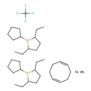 aladdin 阿拉丁 B282842 1,1-双（（2R，5R）-2,5-二乙基膦基）二茂铁（环辛二烯）四氟硼酸铑（I） 162412-90-0 95%