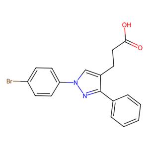 1-(4-溴苯基)-3-苯基吡唑-4-丙酸,1-(4-Bromophenyl)-3-phenylpyrazole-4-propionic acid