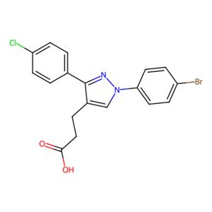 1-(4-溴苯基)-3-(4-氯苯基)吡唑-4-丙酸,1-(4-Bromophenyl)-3-(4-chlorophenyl)pyrazole-4-propionic acid