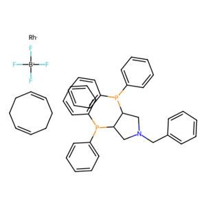 (+)-1-苄基-[(3R,4R)-双(二苯基膦)]吡咯烷(1,5-环辛二烯)铑(I)四氟硼酸盐,(+)-1-Benzyl-[(3R,4R)-bis(diphenylphosphino)]pyrrolidine(1,5-cyclooctadiene)rhodium(I) tetrafluoroborate