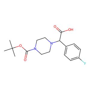 aladdin 阿拉丁 B475715 2-(4-Boc-哌嗪基)-2-(4-氟苯基)乙酸 868151-70-6 purum, ≥97.0% (HPLC)