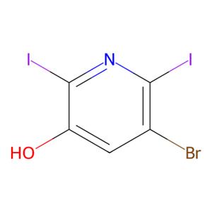 5-溴-2,6-二碘吡啶-3-醇,5-Bromo-2,6-diiodopyridin-3-ol