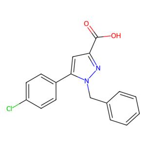 1-苄基-5-(4-氯苯基)-1H-吡唑-3-羧酸,1-Benzyl-5-(4-chlorophenyl)-1H-pyrazole-3-carboxylic acid