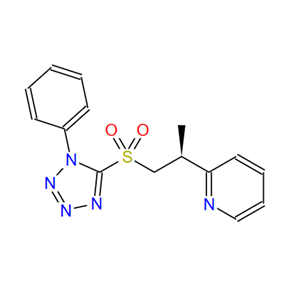 2-[（1S）-1-甲基-2-[（1-苯基-1H-四唑-5-基）磺?；鵠乙基]吡啶,Pyridine, 2-[(1S)-1-methyl-2-[(1-phenyl-1H-tetrazol-5-yl)sulfonyl]ethyl]-