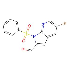 5-溴-1-(苯基磺酰基)-1H-吡咯并[2,3-b]吡啶-2-甲醛,5-Bromo-1-(phenylsulfonyl)-1H-pyrrolo[2,3-b]pyridine-2-carbaldehyde