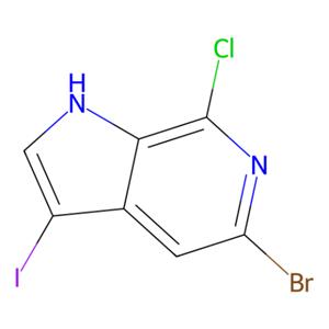 aladdin 阿拉丁 B481088 5-溴-7-氯-3-碘-1H-吡咯[2,3-c]吡啶 1305325-15-8 试剂级