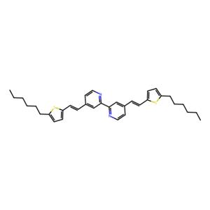 aladdin 阿拉丁 B489613 4,4'-bis(E)-2-(5-己基噻吩-2-基)乙烯基-2,2'-联吡啶 71879-15-7 HPLC＞99%