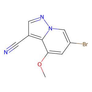 6-溴-4-甲氧基吡唑并[1,5-a]吡啶-3-甲腈,6-Bromo-4-methoxypyrazolo[1,5-a]pyridine-3-carbonitrile