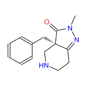 193274-36-1；（3aR）-2,3a，4,5,6,7-六氢-2-甲基-3a-苄基-3-吡唑并[4,3-c]吡啶-3-酮