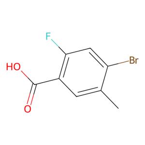 4-溴-2-氟-5-甲基苯甲酸,4-Bromo-2-fluoro-5-methylbenzoic acid