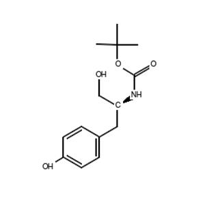 aladdin 阿拉丁 B590275 (S)-(1-羟基-3-(4-羟基苯基)丙-2-基)氨基甲酸叔丁酯 83345-46-4 97%