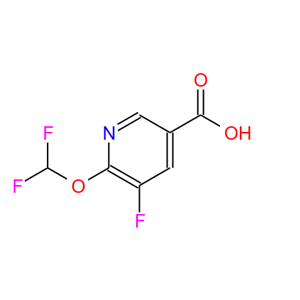 6-二氟甲氧基-5-氟烟酸,6-Difluoromethoxy-5-fluoronicotinic acid